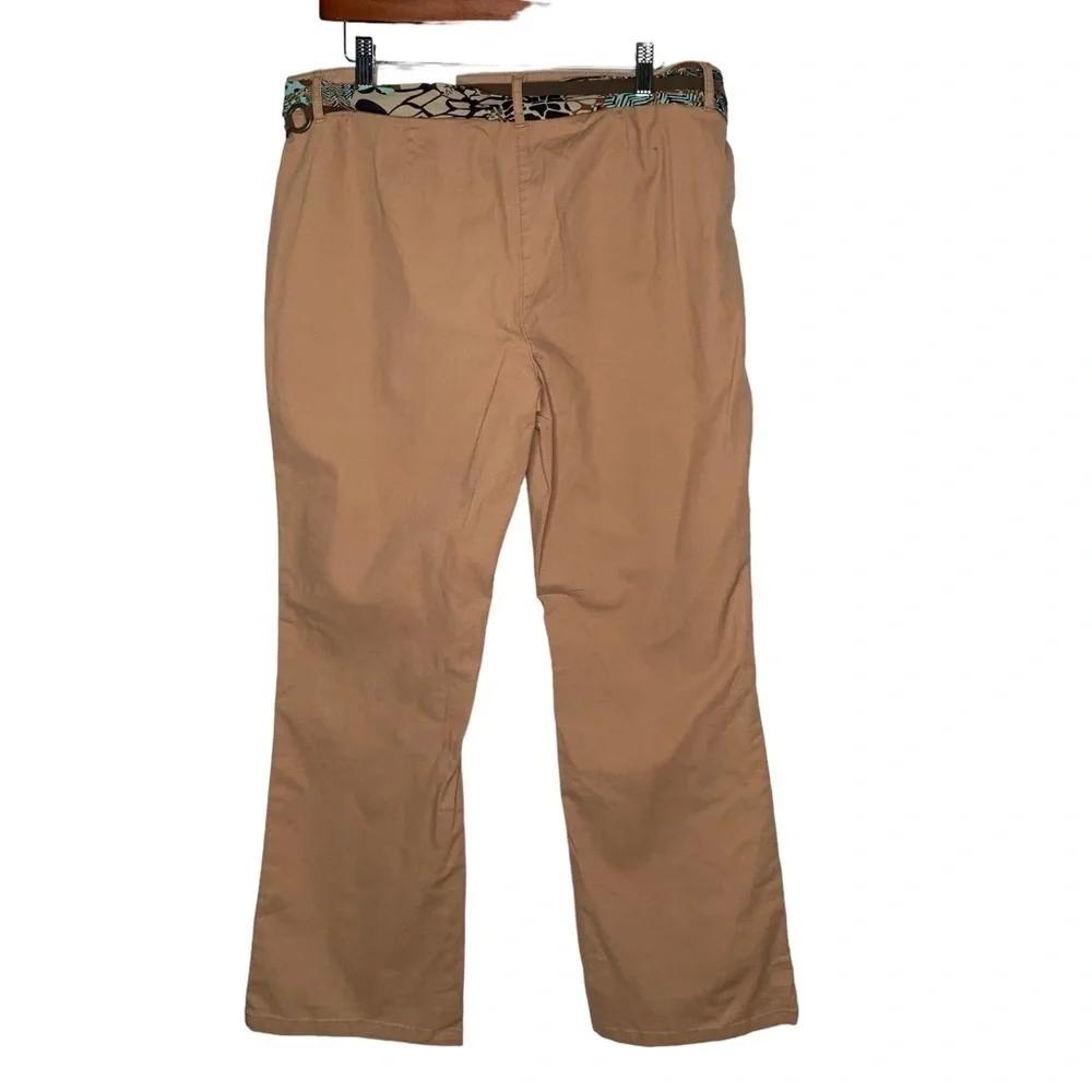 New Cato womens Contemparary Pants Size 14 Lower Rise Slim Thigh Belted BNWT